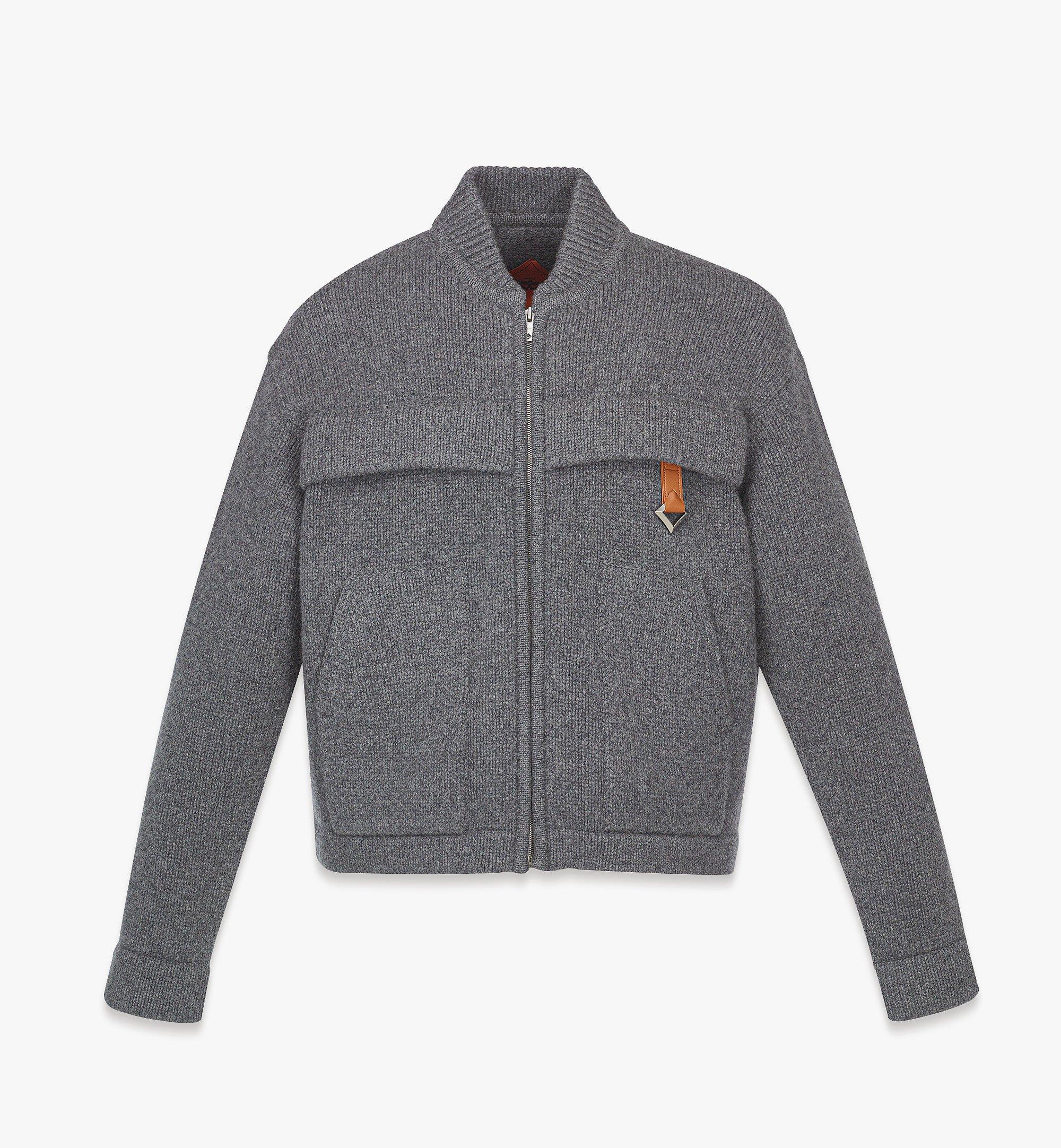 Zip Cardigan in Wool and Recycled Cashmere 1